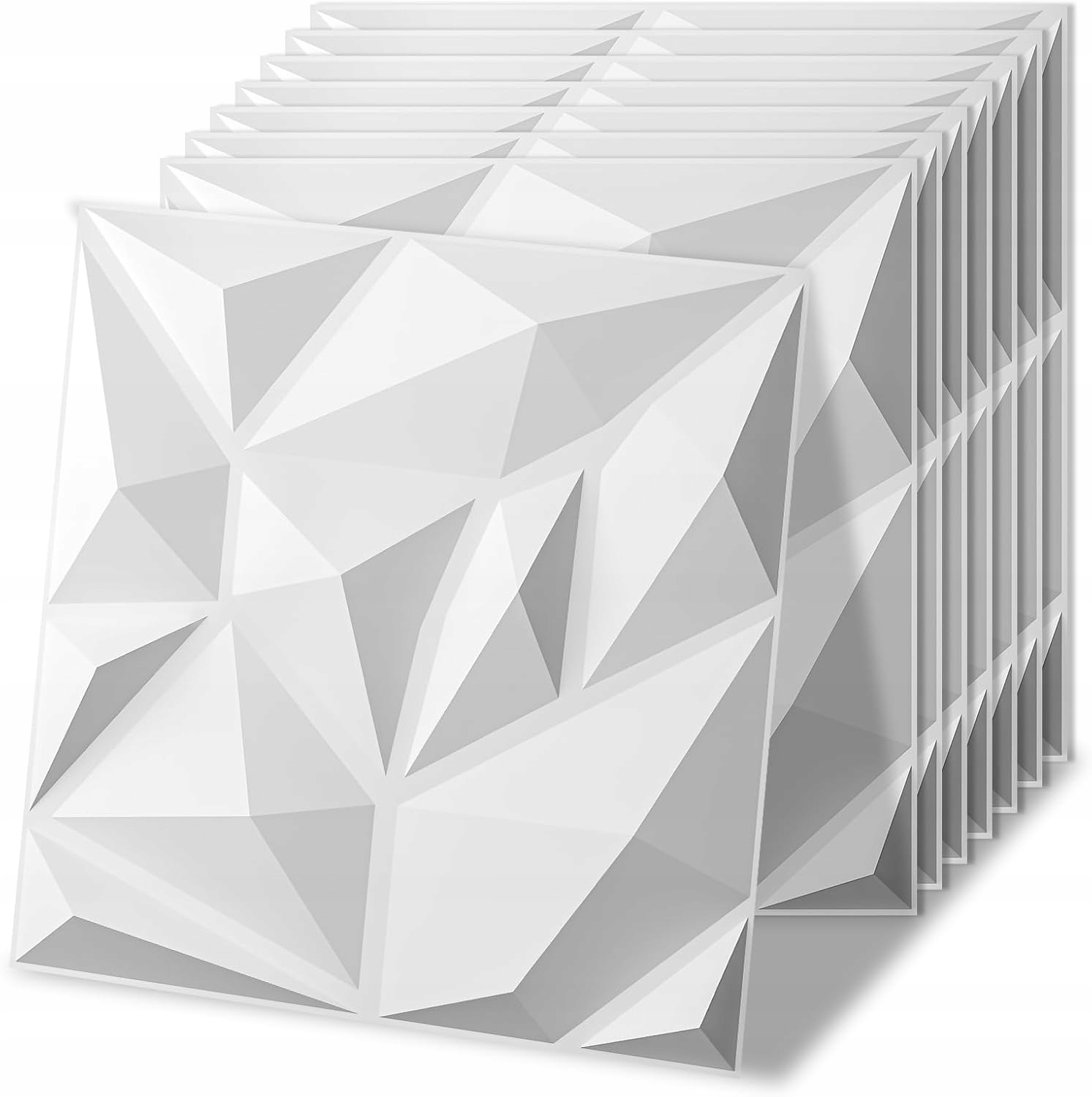 Panele 3D na ścianę Pvc diamentowe 30 x 30 cm 100 szt. dekoracja wnętrza