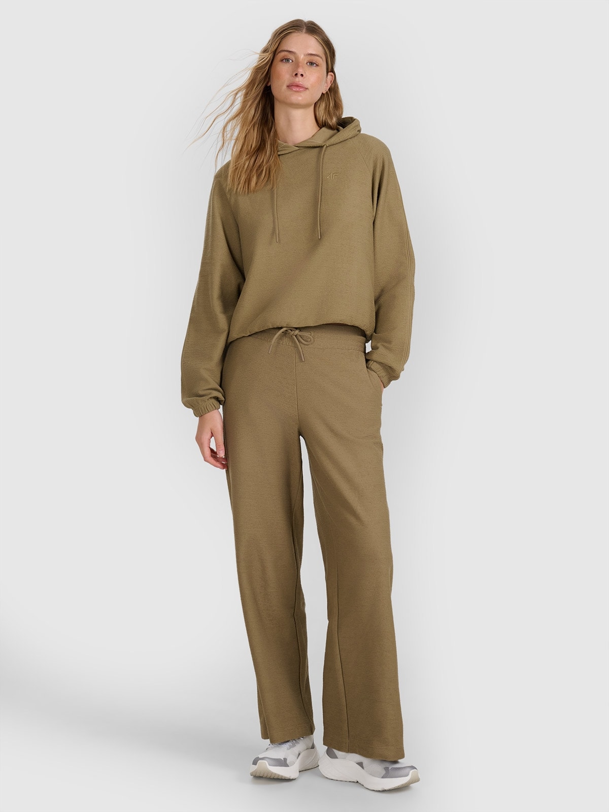 4F Dámské teplákové kalhoty Olivová Khaki S
