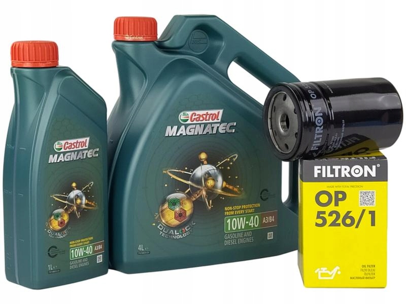 

Castrol Magnatec 10W40 5L+FILTR Oleju OP526/1