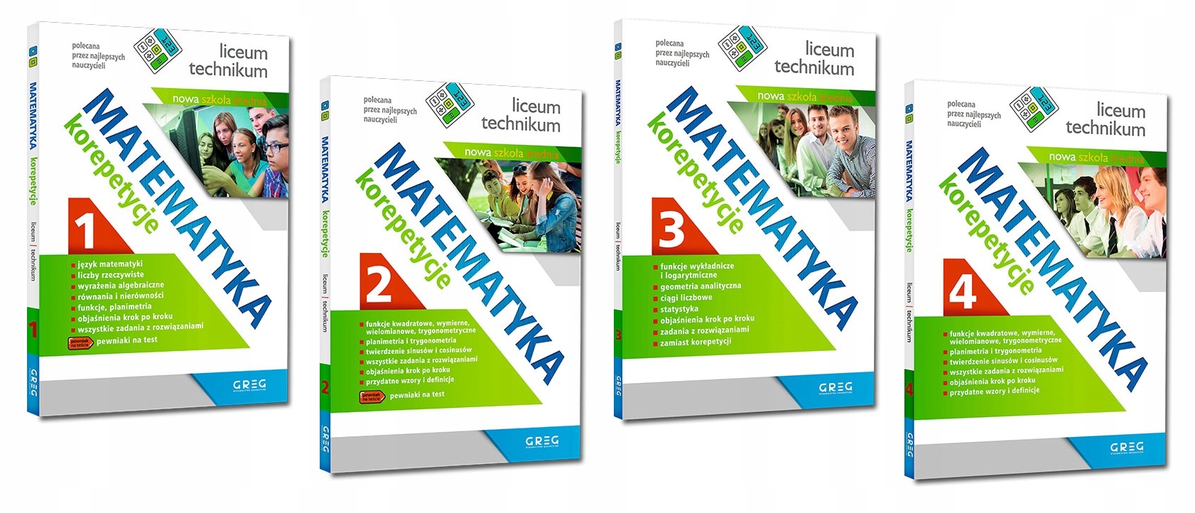 Matematyka korepetycje liceum cz. 1-4 Po Reformie