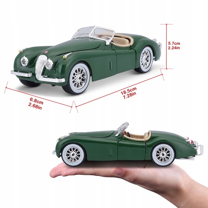 Jaguar XK 120 Roadster 1:24 model Bburago 18-22018 Wiek dziecka 3 lata +
