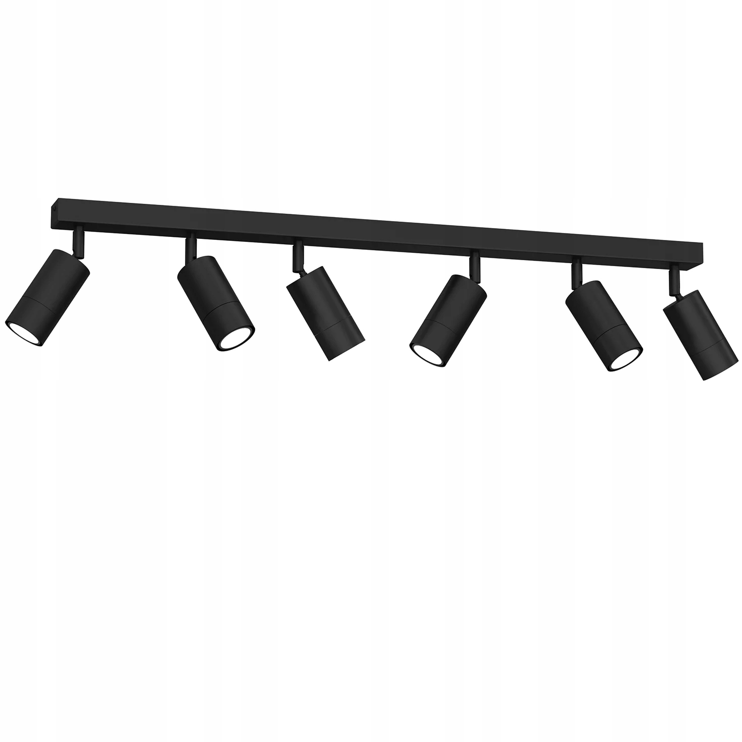 Stropná lampa reflektory čierna minimalistická 6-bodová lišta 90 cm Luminex