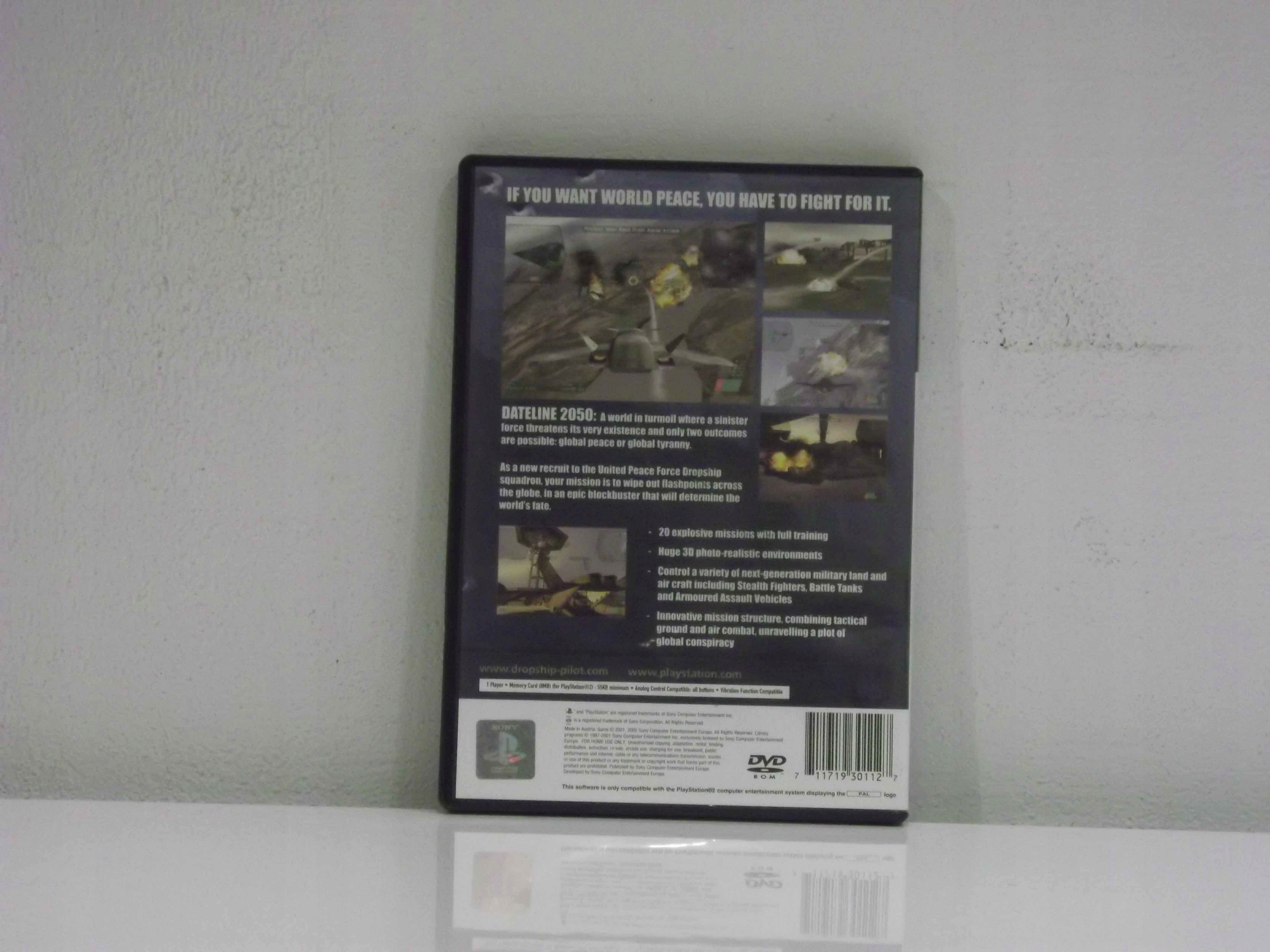 DROPSHIP UNITED PEACE FORCE PS2 Tematyka symulacje