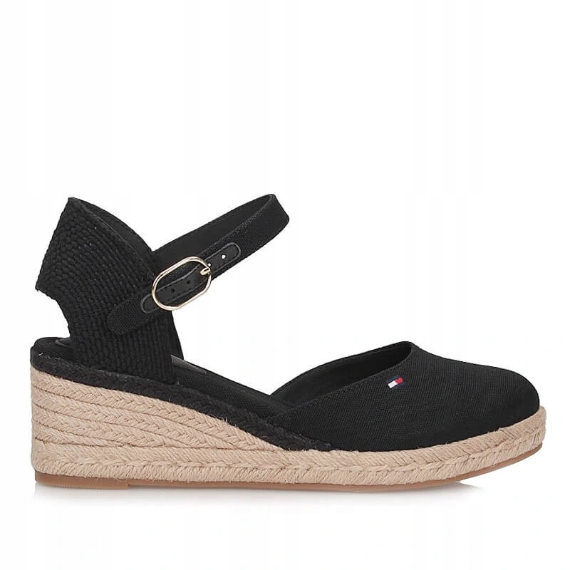 Dámské espadrilky Tommy Hilfiger FW0FW09233BDSW8B MID Wedge černé