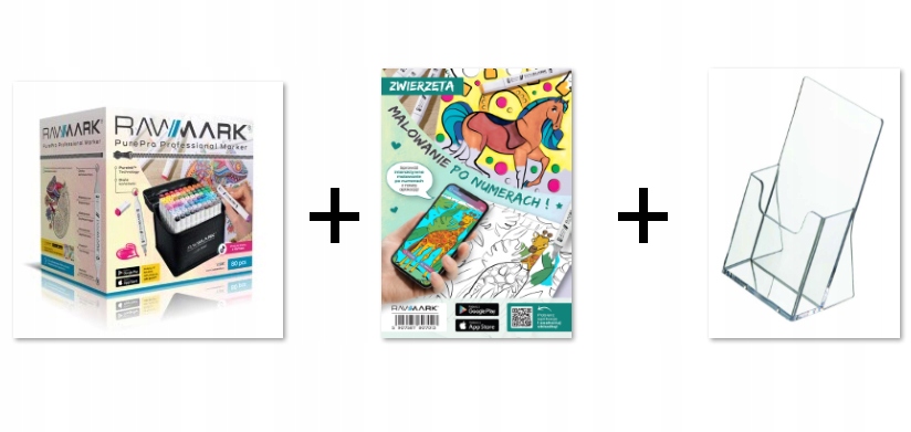 PROMARKERY ALKOHOLOWE RAWMARK PUREPRO 80 KOLORÓW W ETUI + +KOLOROWANKA INTE