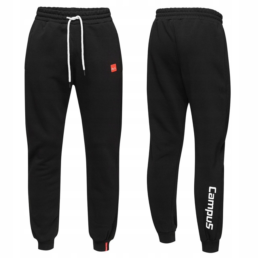 Spodnie Dresowe męskie joggery Campus Wray dresy czarne L