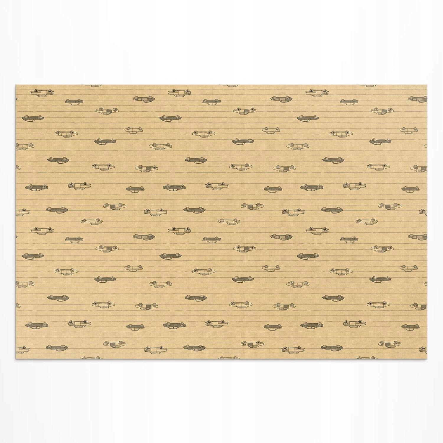 Dekorativní terasový Koberec Vinylový Staré retro vintage auta 60x90 cm