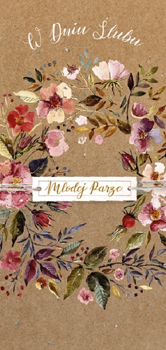 

Kartki ślubne z życzeniami vintage Premium DLAS121