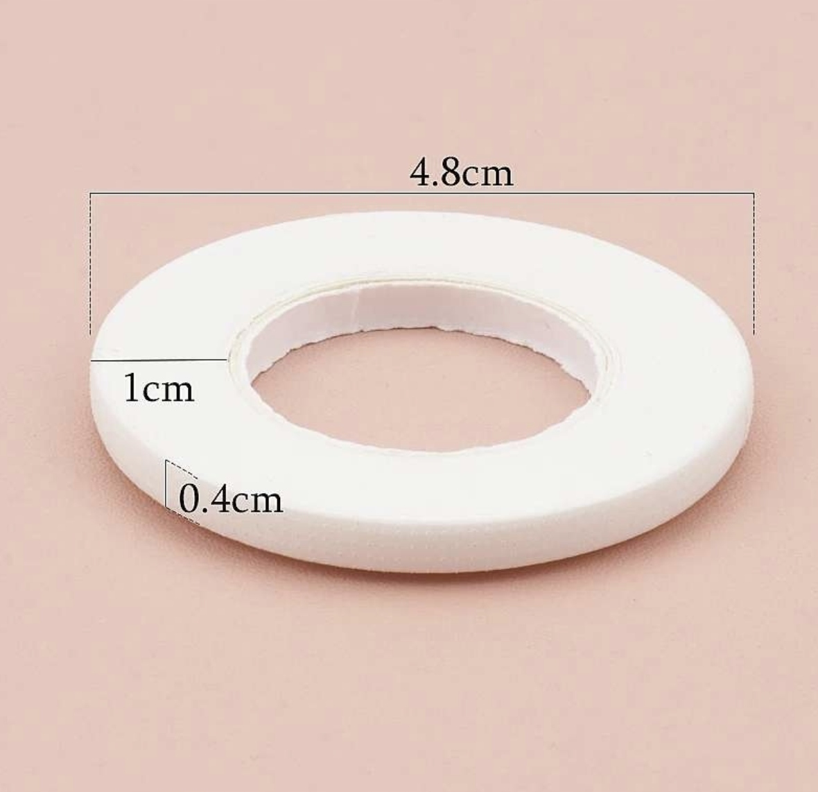 Taśma elastyczna BIAŁA perforowana do rzęs 0,4cm x 9m Marka ProjectLashes