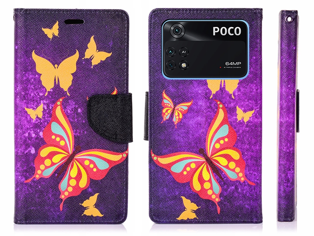 

Etui Portfel Case Do Xiaomi Poco M4 Pro 4G Szkło