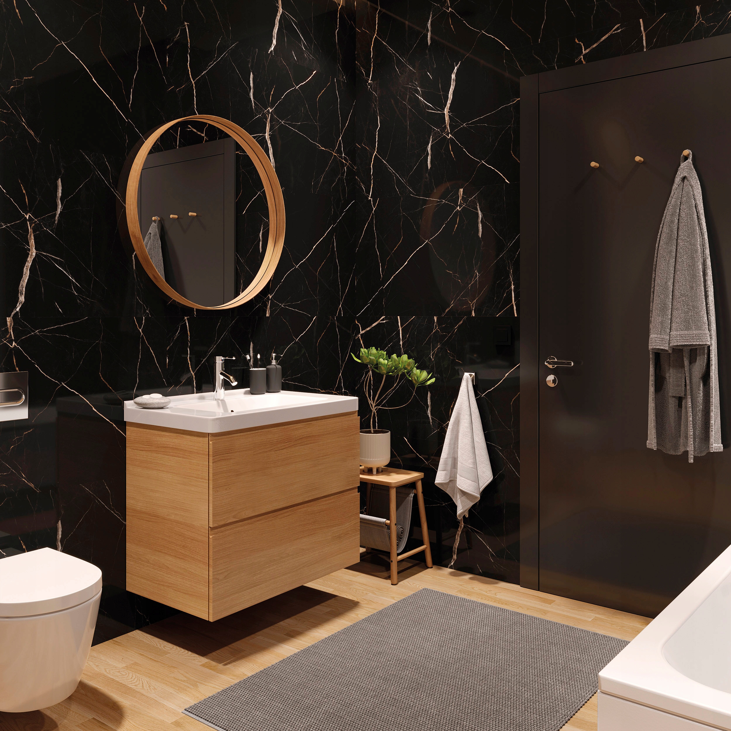 PANELE Ścienne SPC VILO Calacatta Black MARMUR 120 Marka Vilo