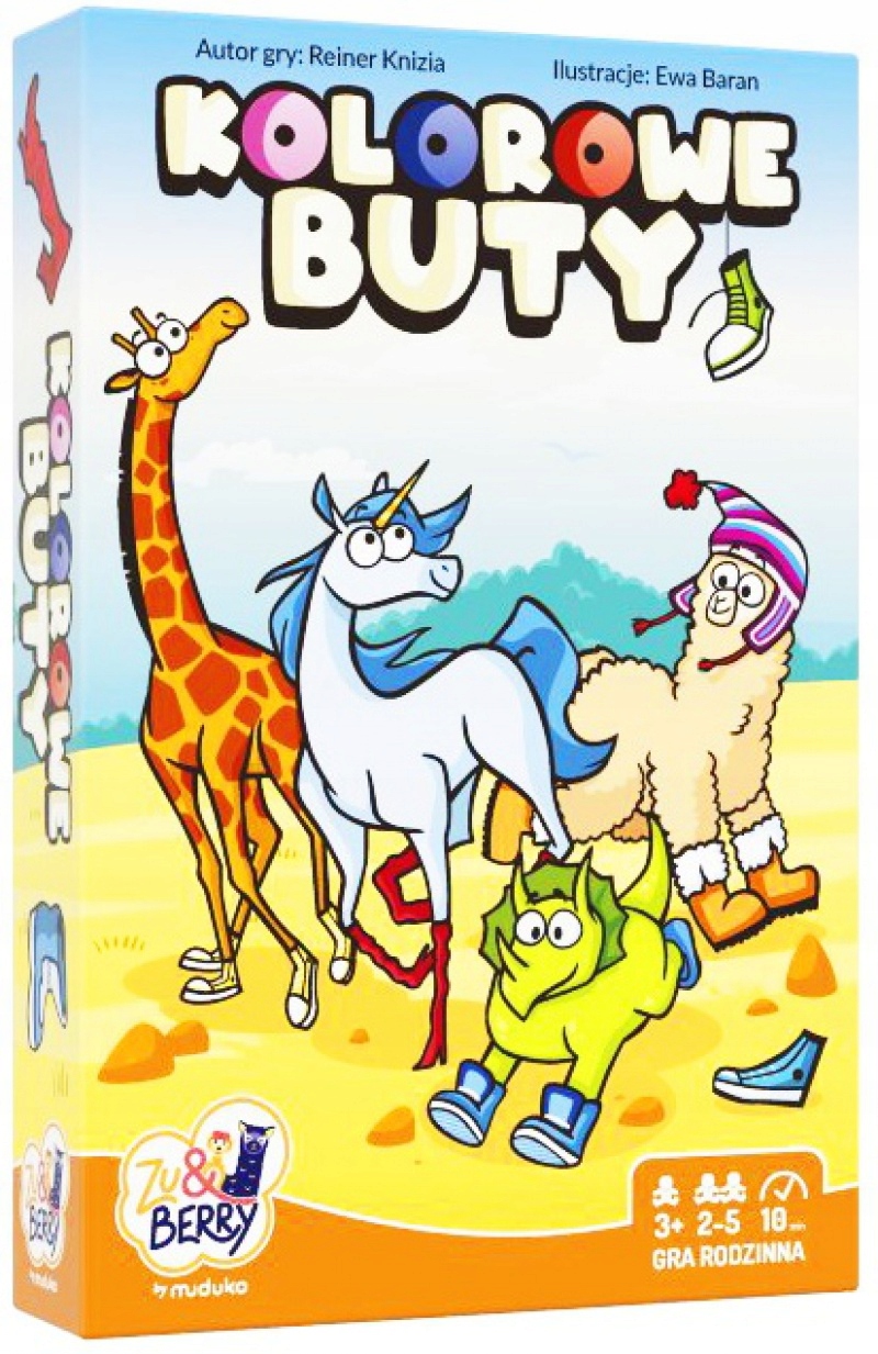 Gra Planszowa Dla Dzieci Od 3 Lat Planszówka Dla Dziecka Gra Kolorowe Buty