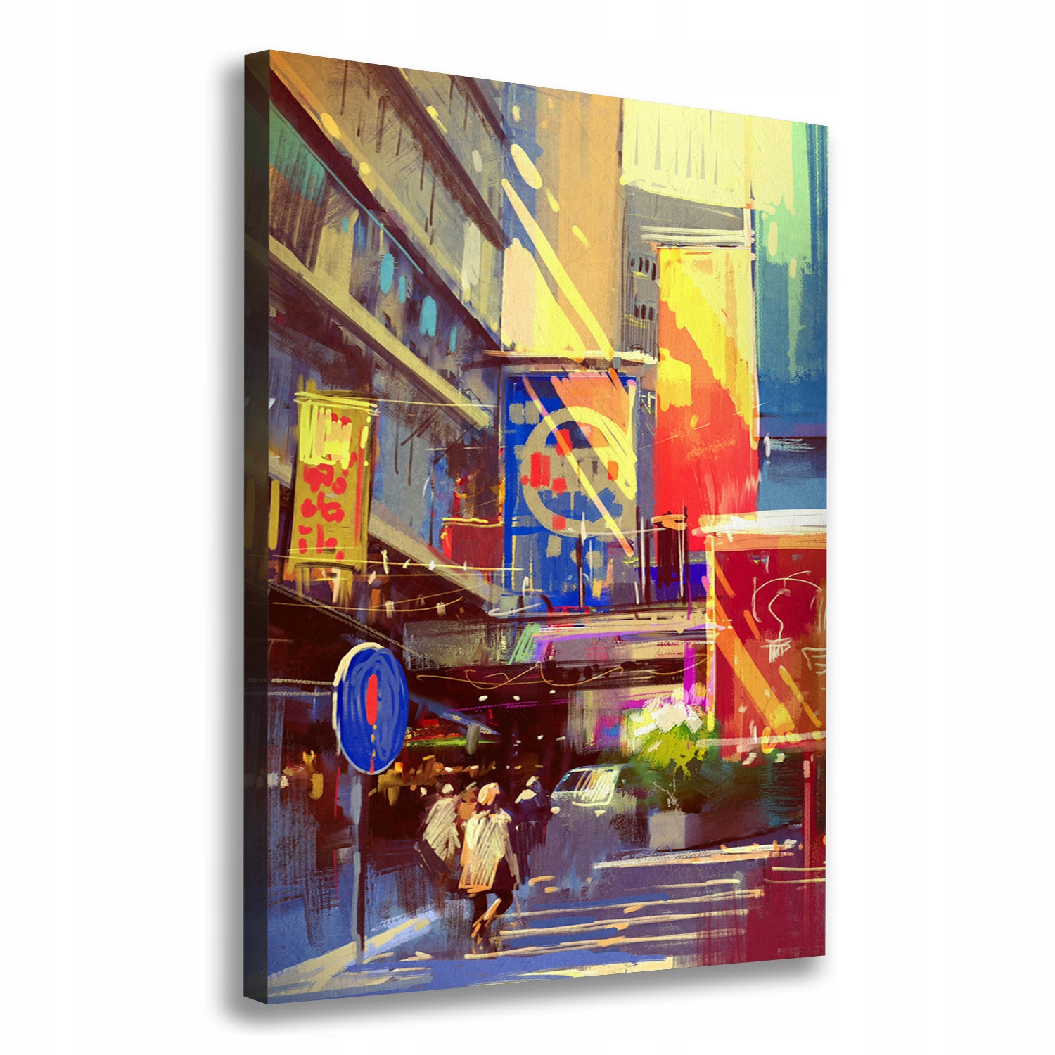 

Foto obraz na płótnie Kolorowe miasto 70x100 cm