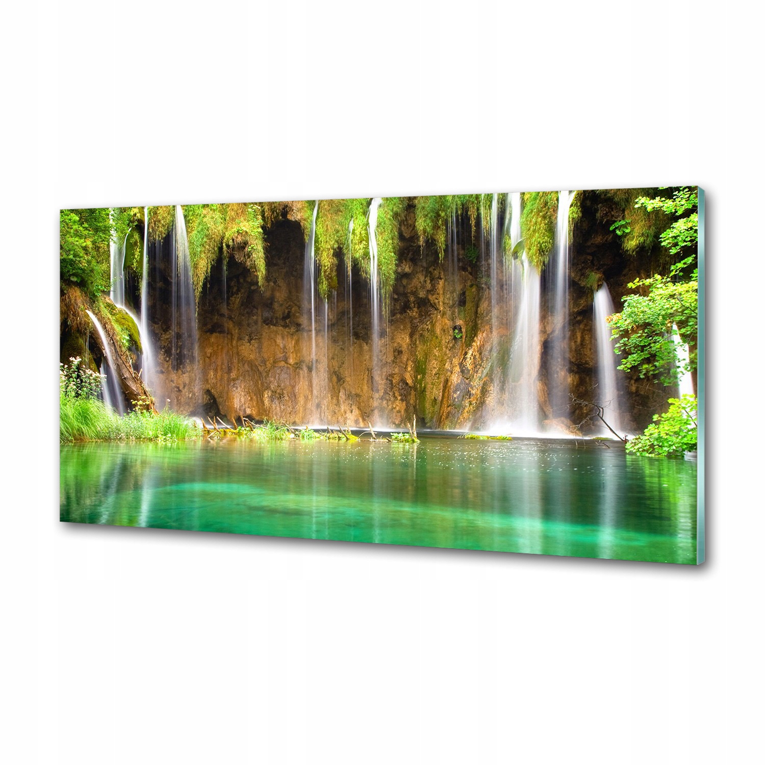 Panel do kuchyne Plitvické jazerá 100x50 Lepidlo