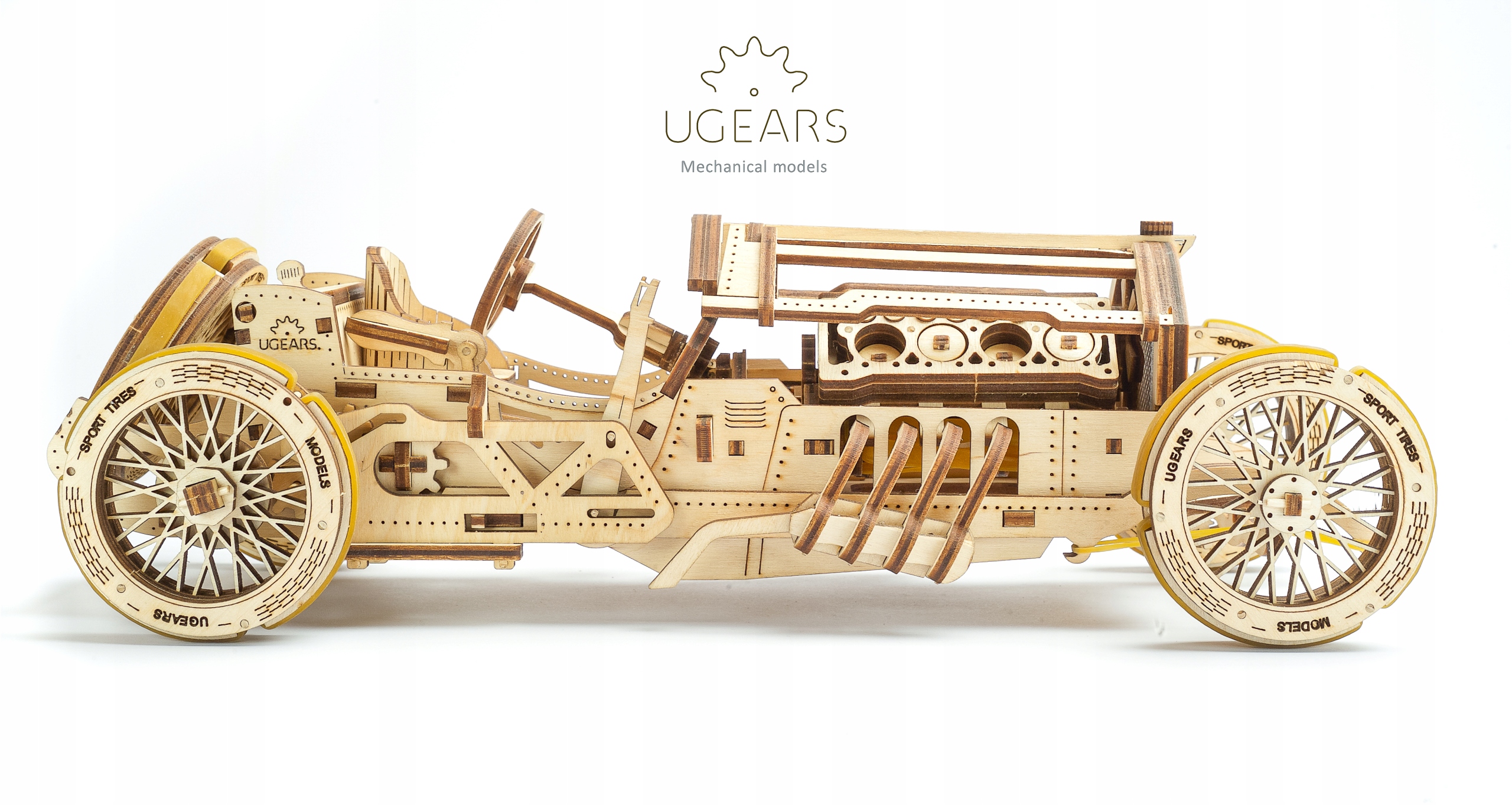 

Puzzle 3D Drewniane Auto U-9 Grand Prix uGEARS