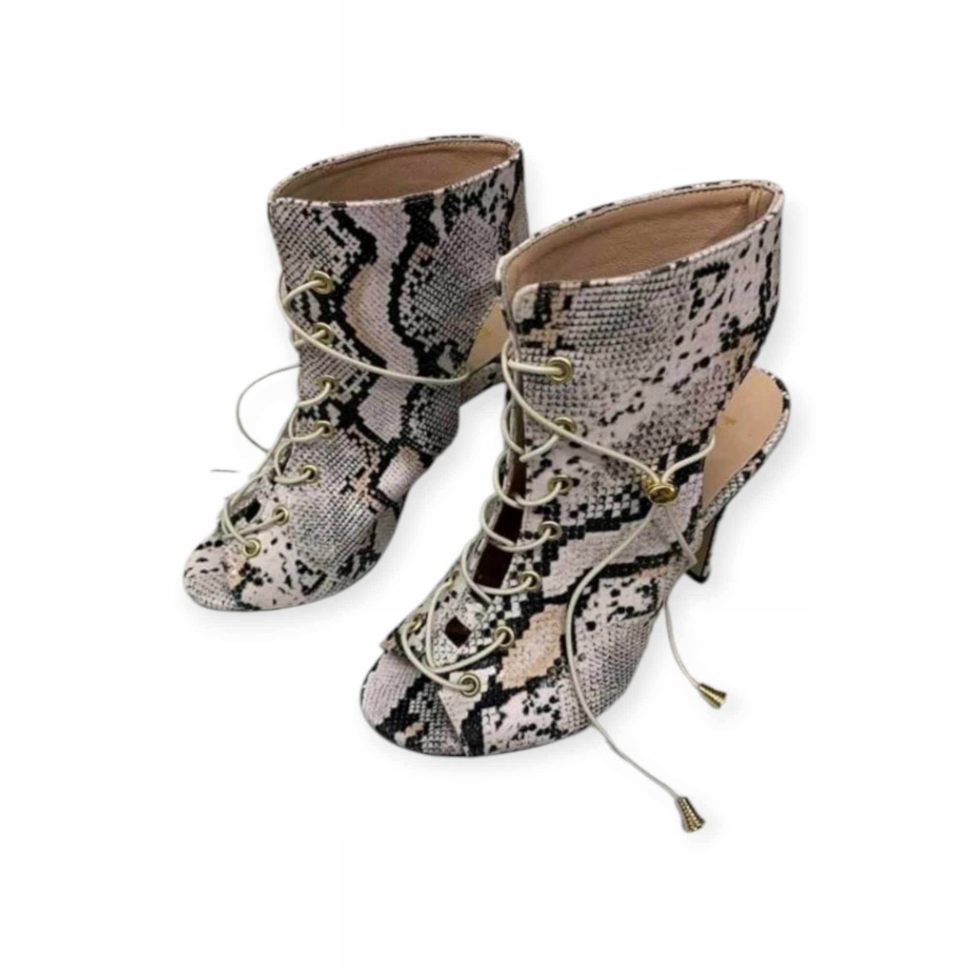 kotníkové boty lodičky By O La La kůže 37