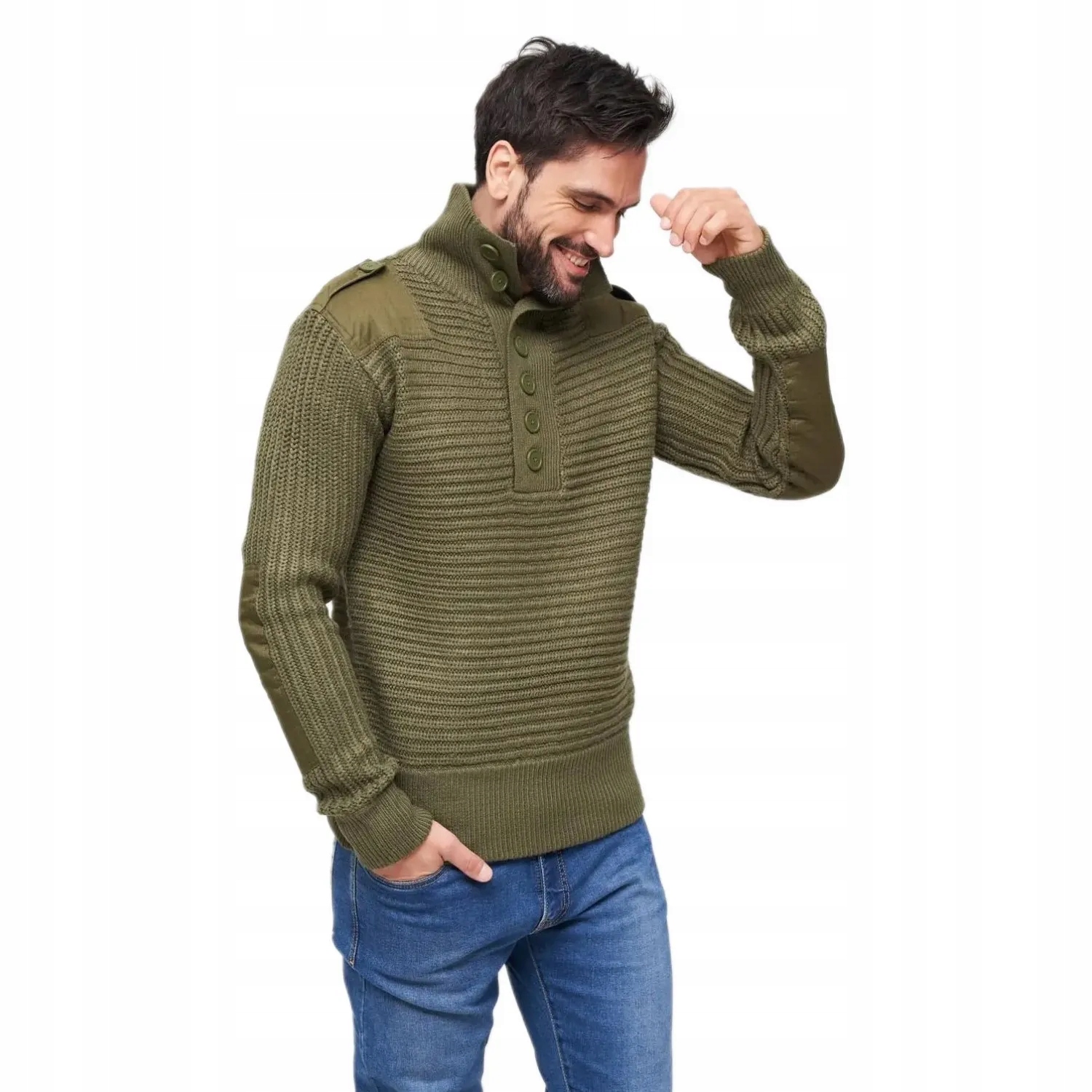 Vojenský svetr Brandit Alpin Pullover Olivový S