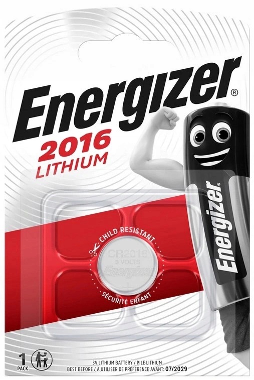 

Bateria do zegarka Litowa Energizer CR2016 3 V