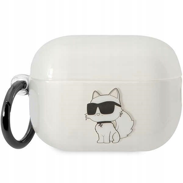 Przezroczysta etui na AirPods Pro 2 Karl Lagerfeld Ikonik Choupette