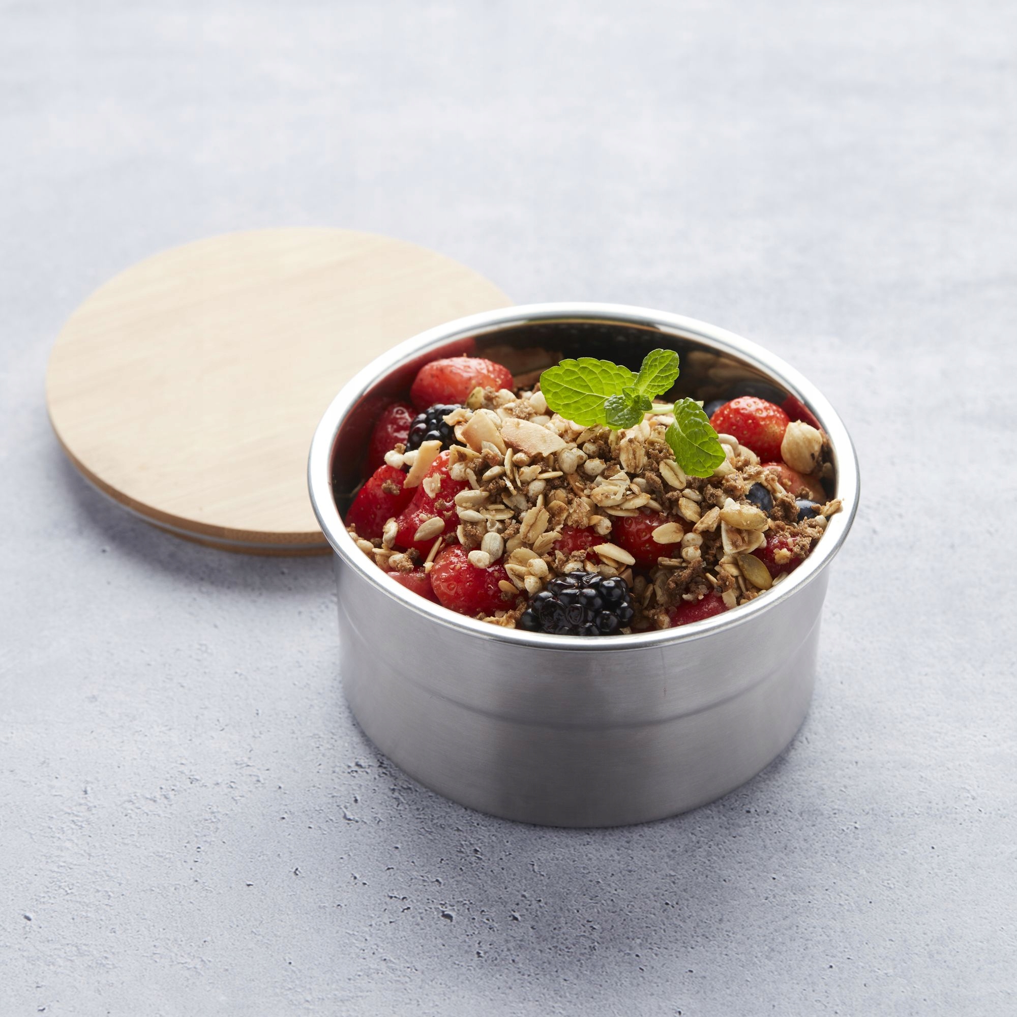 Lunch box okrągły 600 ml Inox Point Virgule Marka Point-Virgule