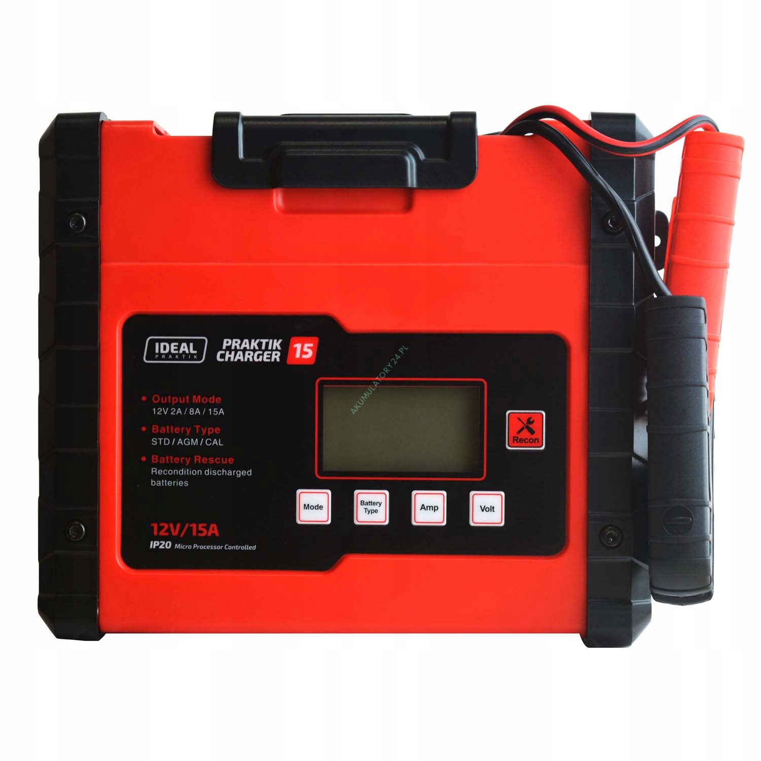 

Ideal Praktik Charger 15 LCD 12V 15A ładowarka