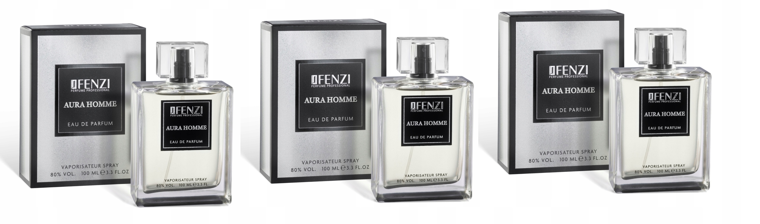 JFenzi Aura Homme eau da parfum 3x100 ml