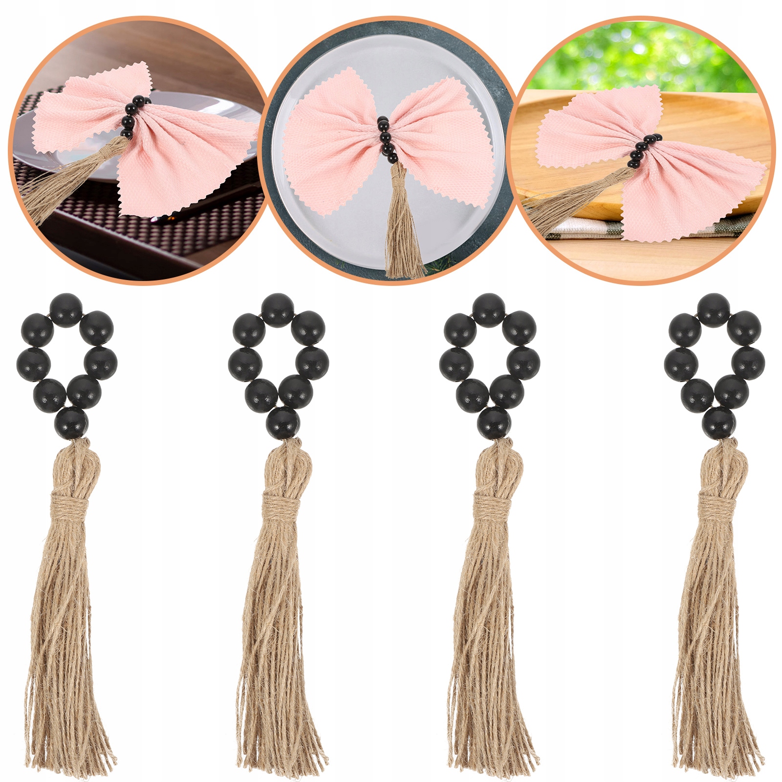 HOME DECOR BOHO OPASKI NA SERWETKI ŚWIĄTECZNE GARLANDY Kod producenta 5081180407569644927