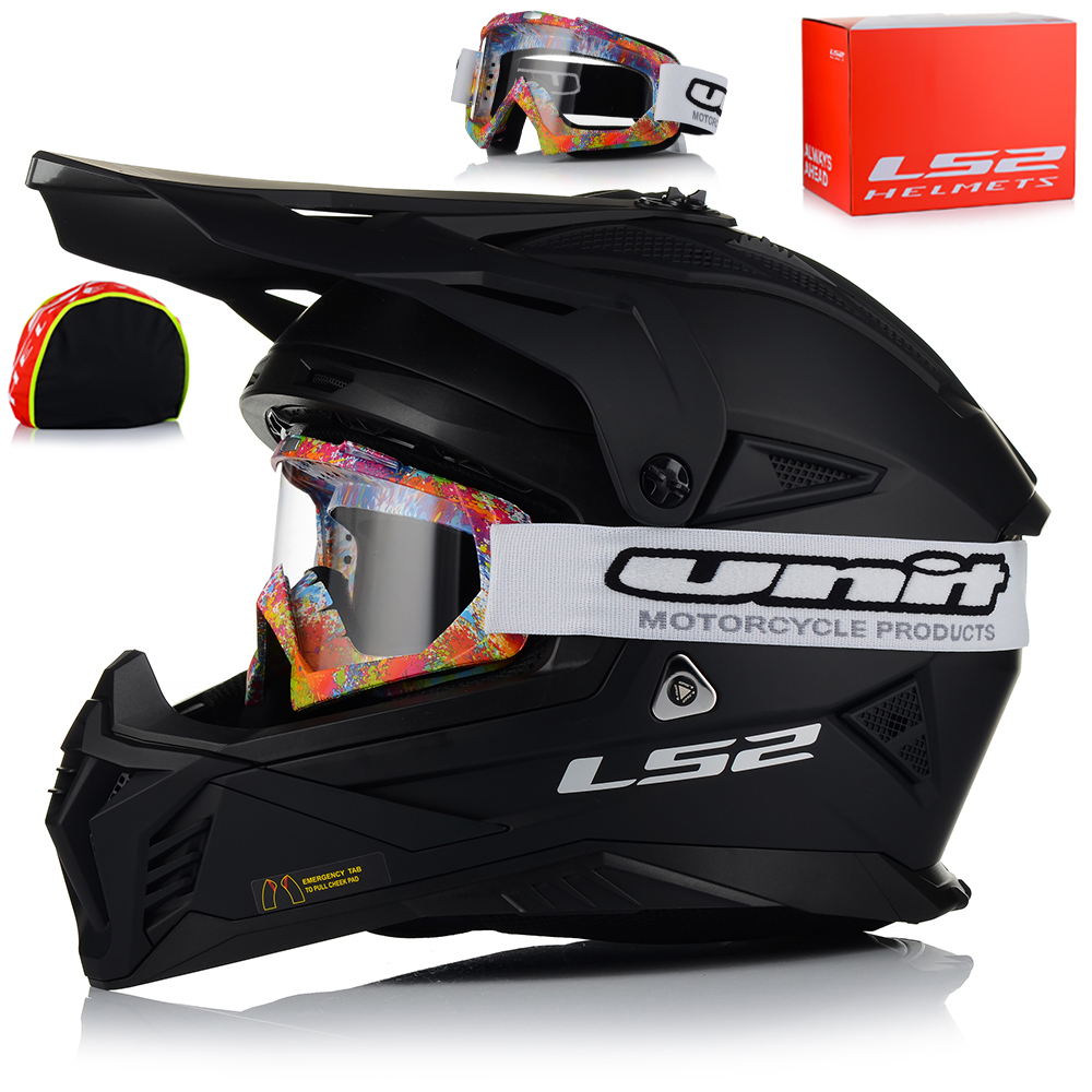 Motocyklová Prilba LS2 MX708 Fast II Okuliare Lehký Enduro Cross Štvorkolka Atv
