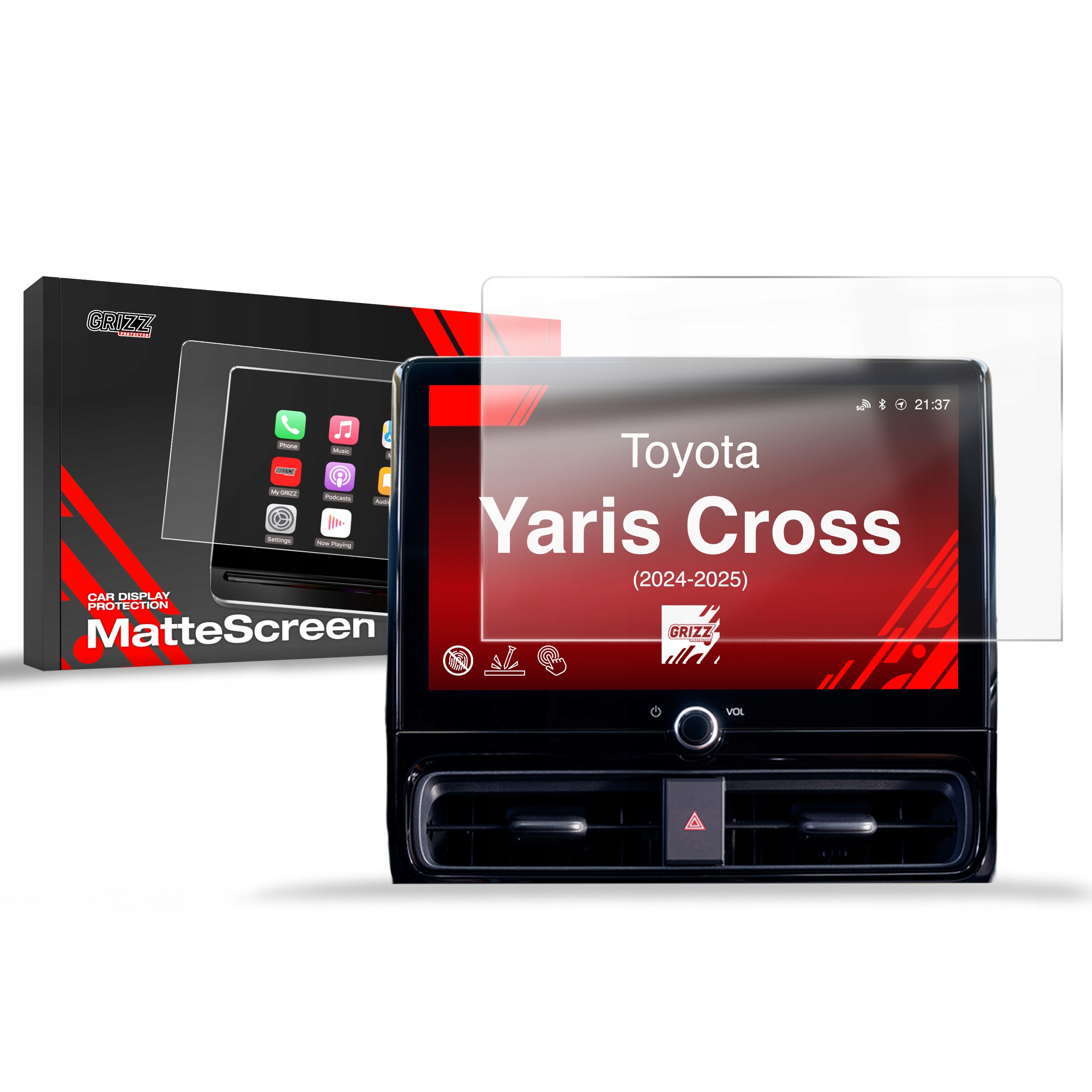 Fólie na displej (matná), Toyota Yaris IV Cross, 2024- , Display 10,5"