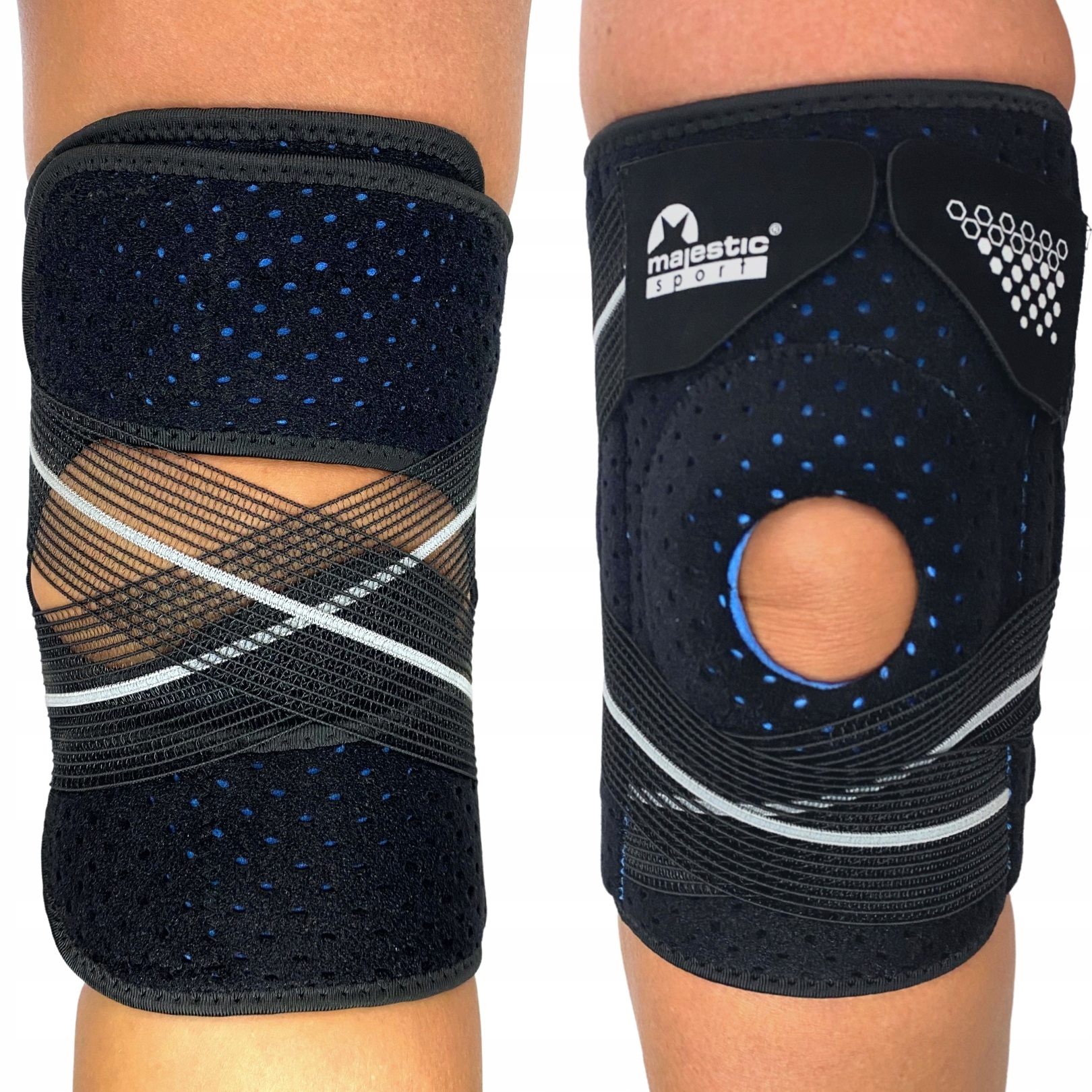 

Stabilizator kolana orteza opaska Majestic Sport