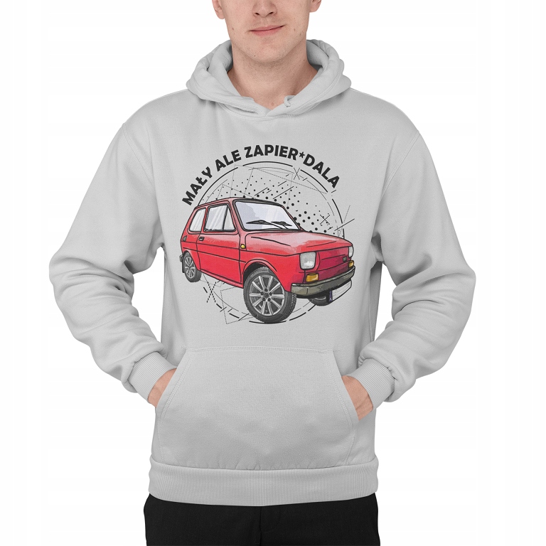 BLUZA Z ORYGINALNYM NADRUKIEM MAŁY ALE ZAPIER*DALA