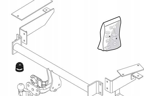 Brink Ťažný Hák Opel Combo 01-