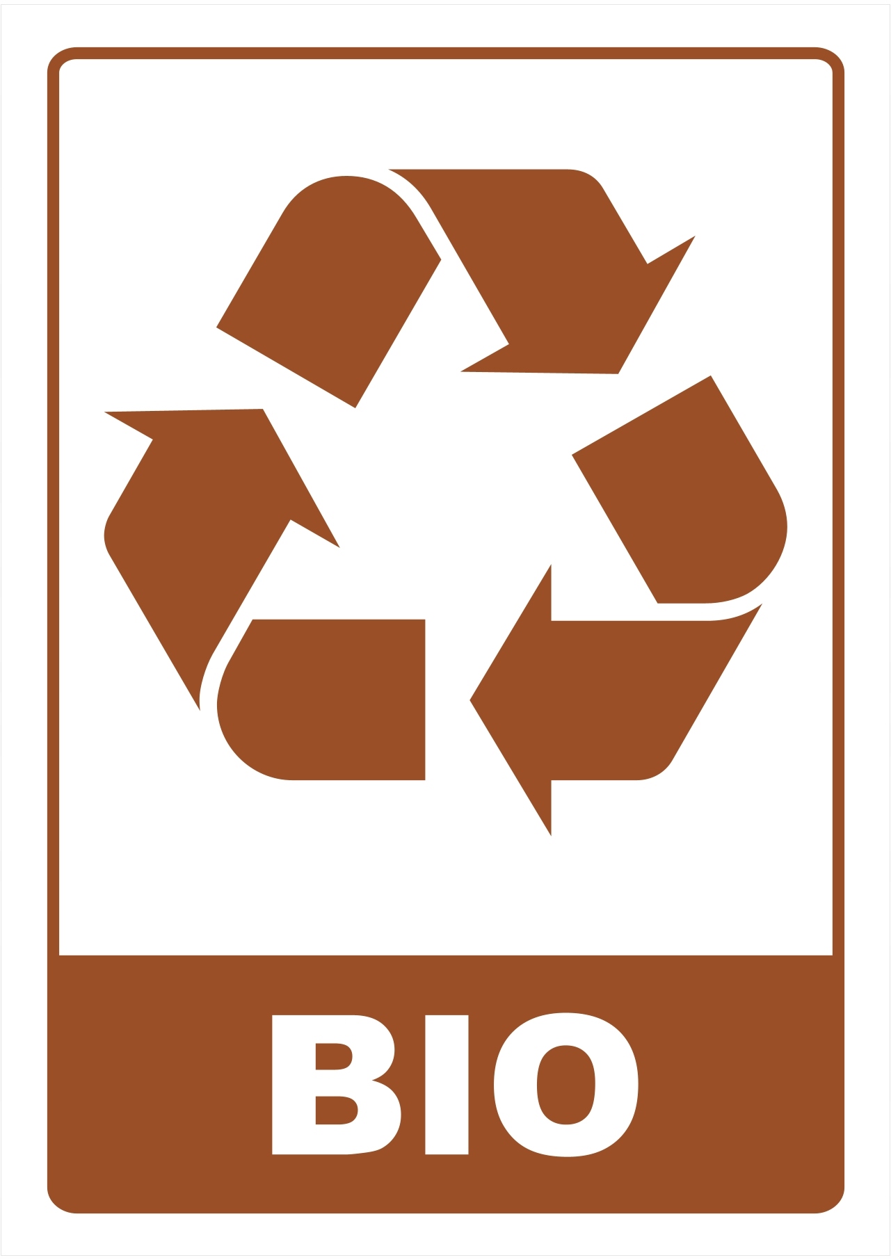 

Naklejka Recykling ~A4 Bio folia wodoodporna