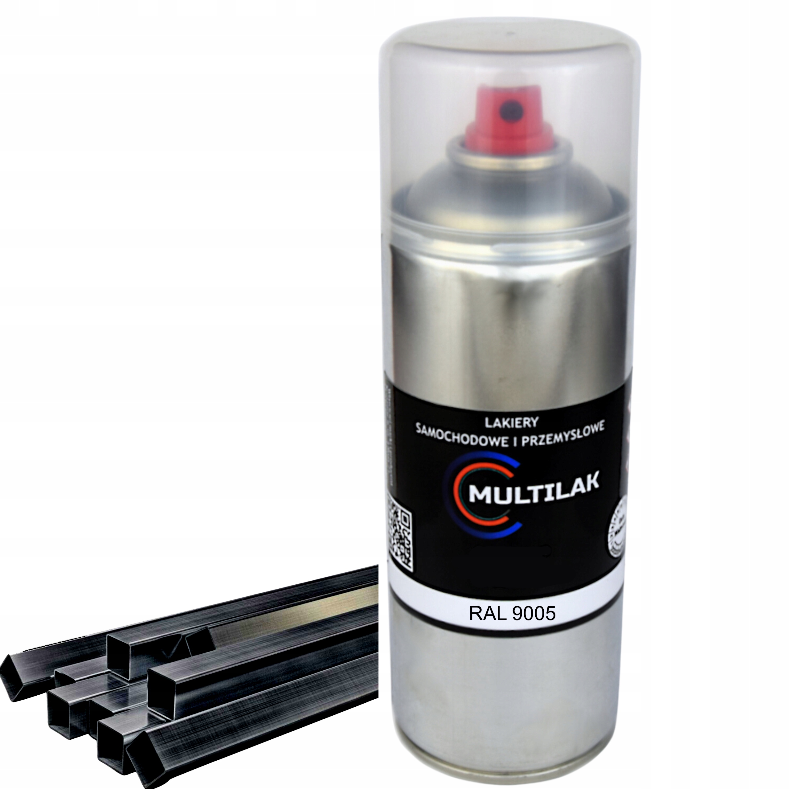 Lakier farba w sprayu do aluminium Ral 9005 Mat