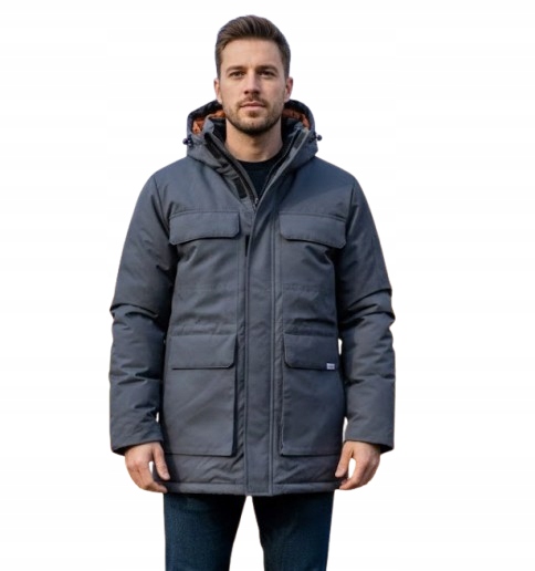 Zimní bunda Lee Cooper L popelavě šedá Pln 450 Výprodej