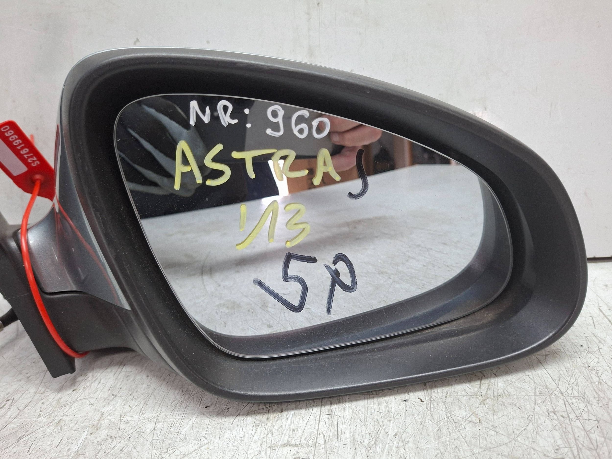 mirror right 5 vertical OPEL ASTRA J 2009