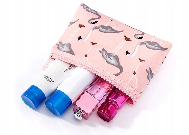 Zestaw Organizer Kosmetyczka Przezroczysta flaming Model E22