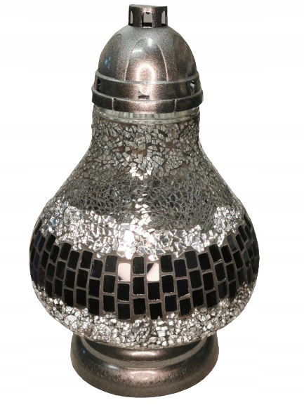 

Znicz lampion witraż karafa duży 35 cm SM-9K