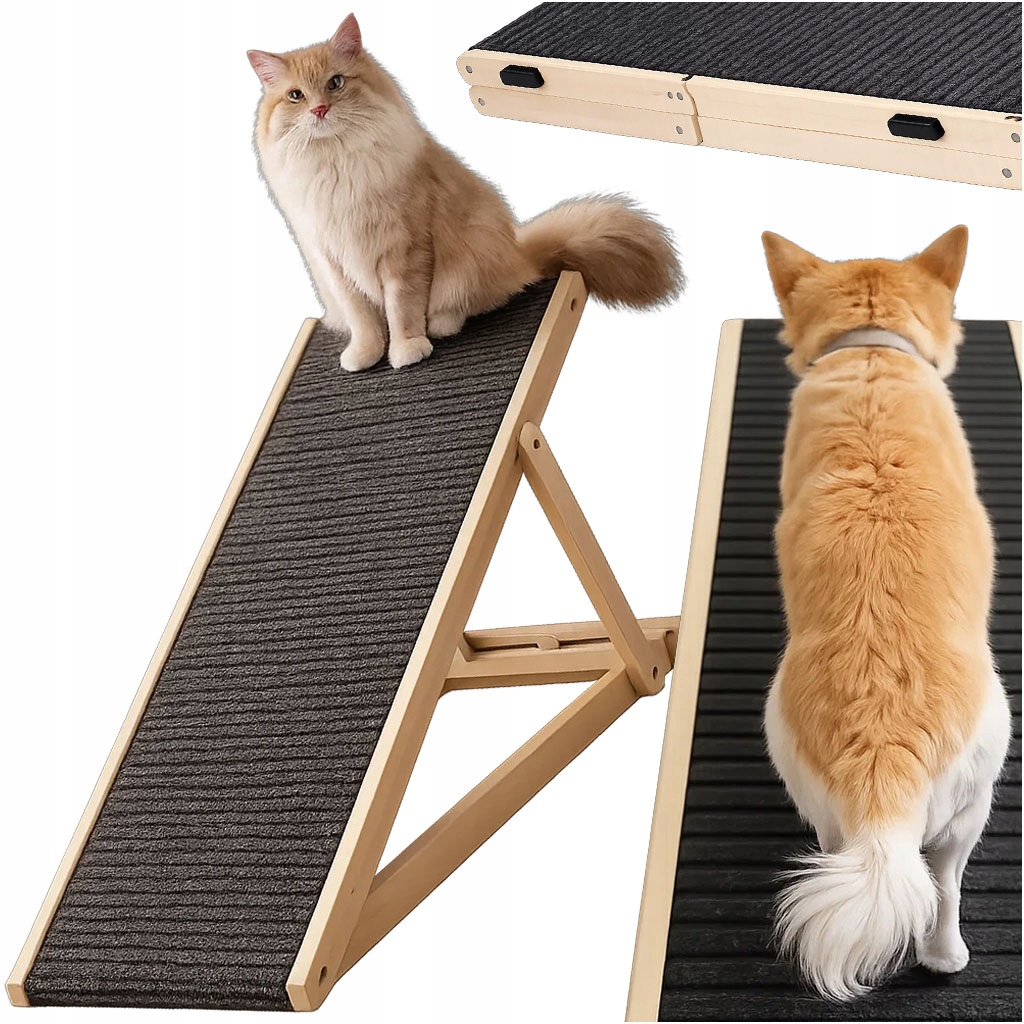 Schody Regulovatelná Rampa Plošina Pro Psa Kočku Regulace 35-45 cm Sklon