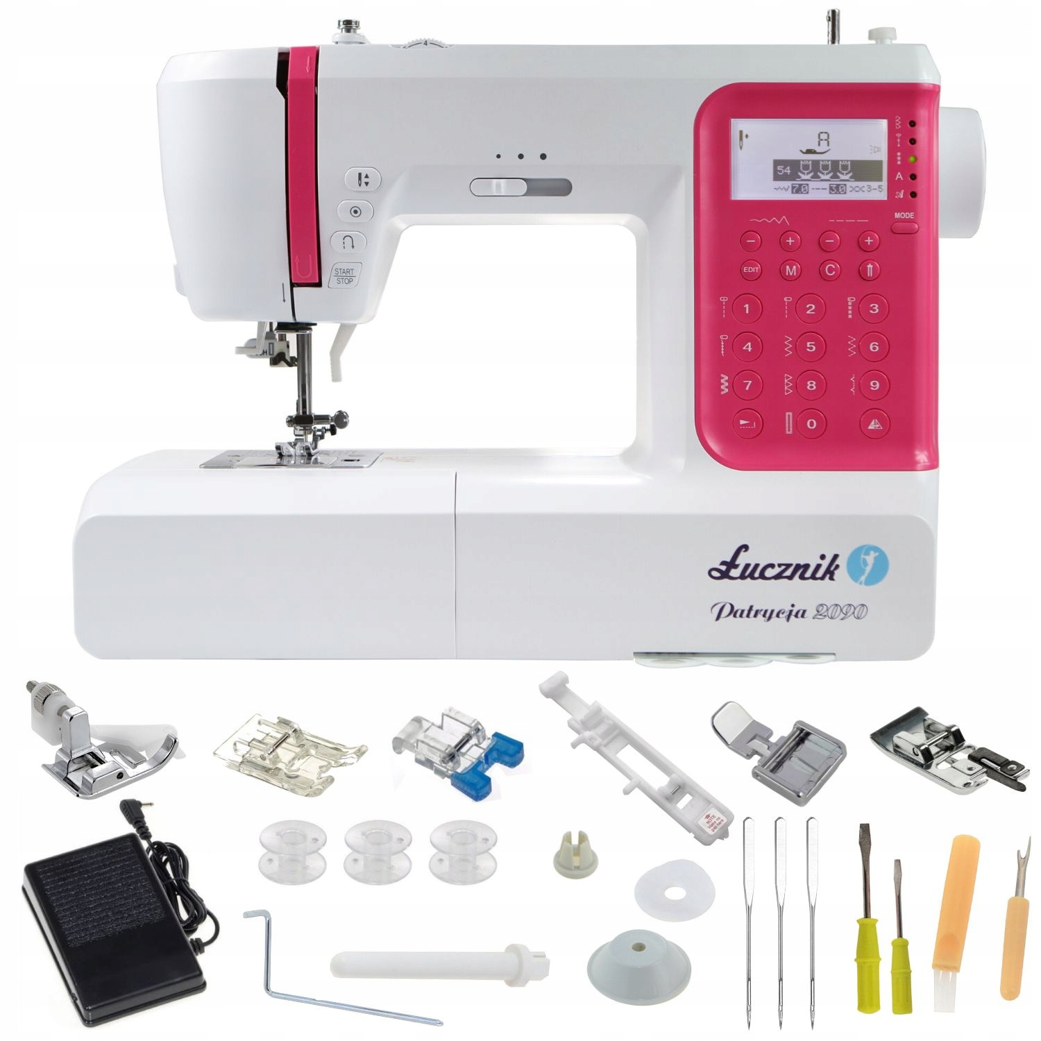 Maszyna do szycia domowa komputerowa 392 programów Łucznik Patrycja 2090