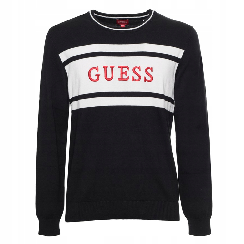 Pánský svetr Guess Logo X1BR04 Z27Y0 Černý