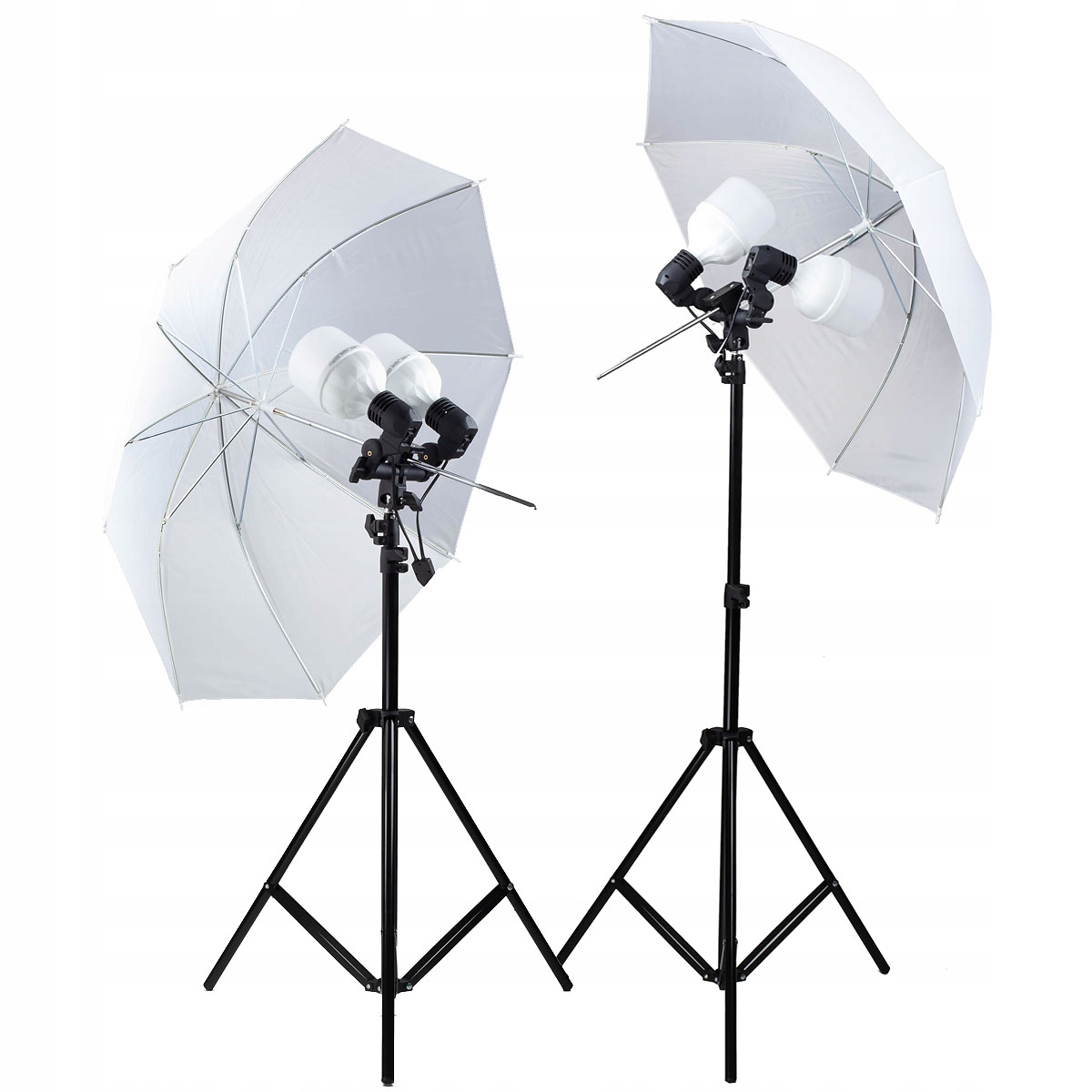 Sada 2 Led lamp 2x100 s deštníky 84 cm