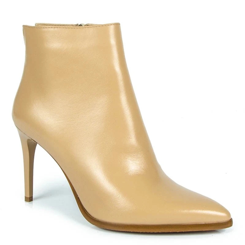 Visconi 2554200 Kotníkové Boty Kozačky Kůže Lico Béžové 39