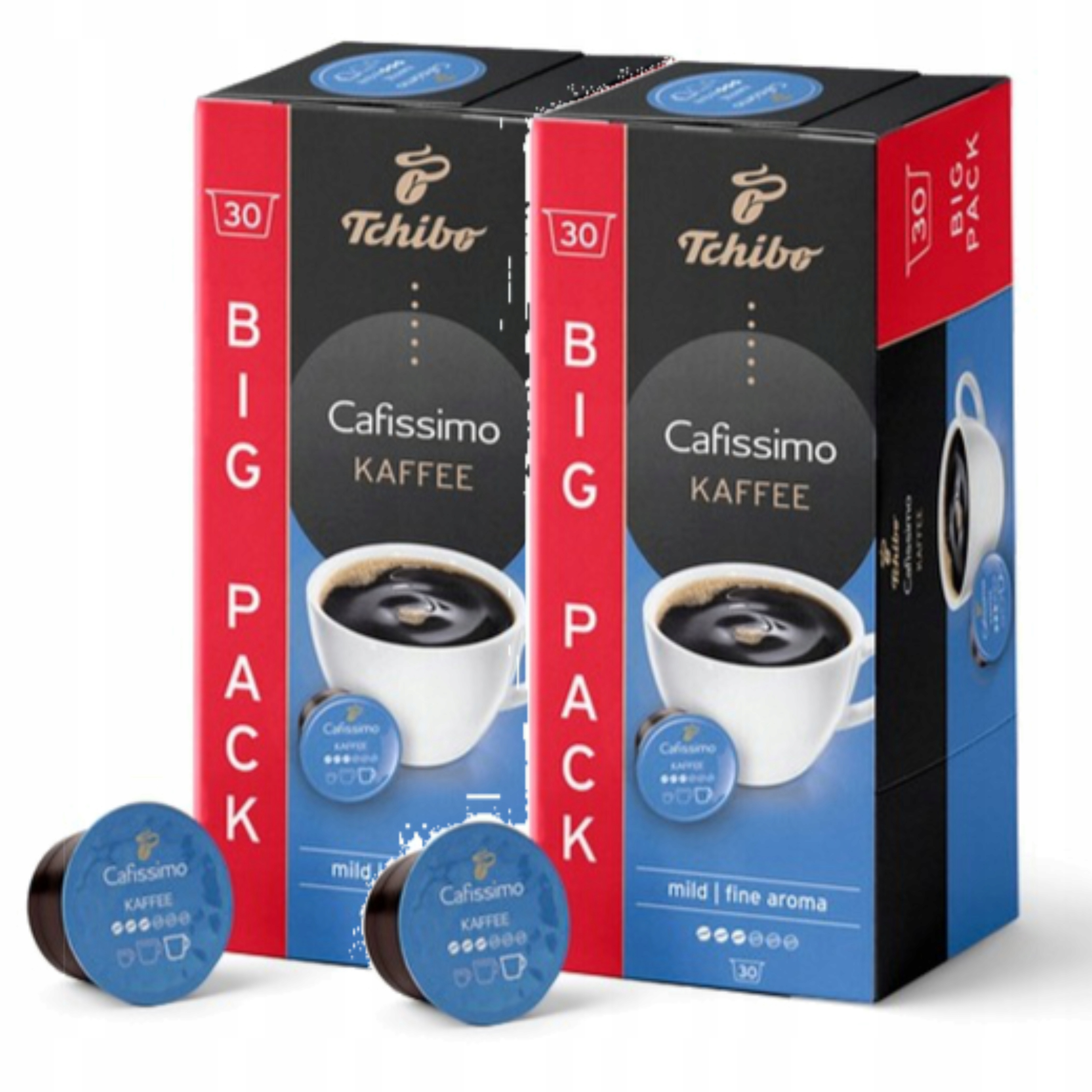 Levně Tchibo Cafissimo Fine Aroma Káva Arabika 30 x 2 kapsle Sada