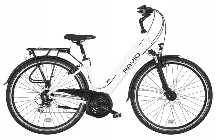 Rower 28" Ravio Omi alu biały mat D 19"