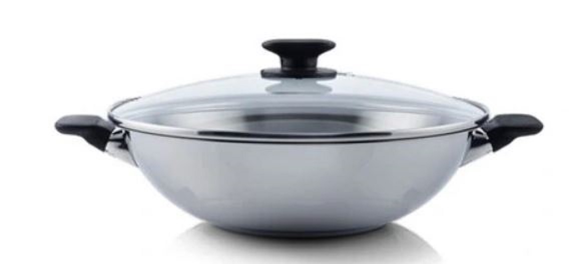 Tupperware Hrniec Nádoba z nehrdzavejúcej ocele Wok Universal 38 cm