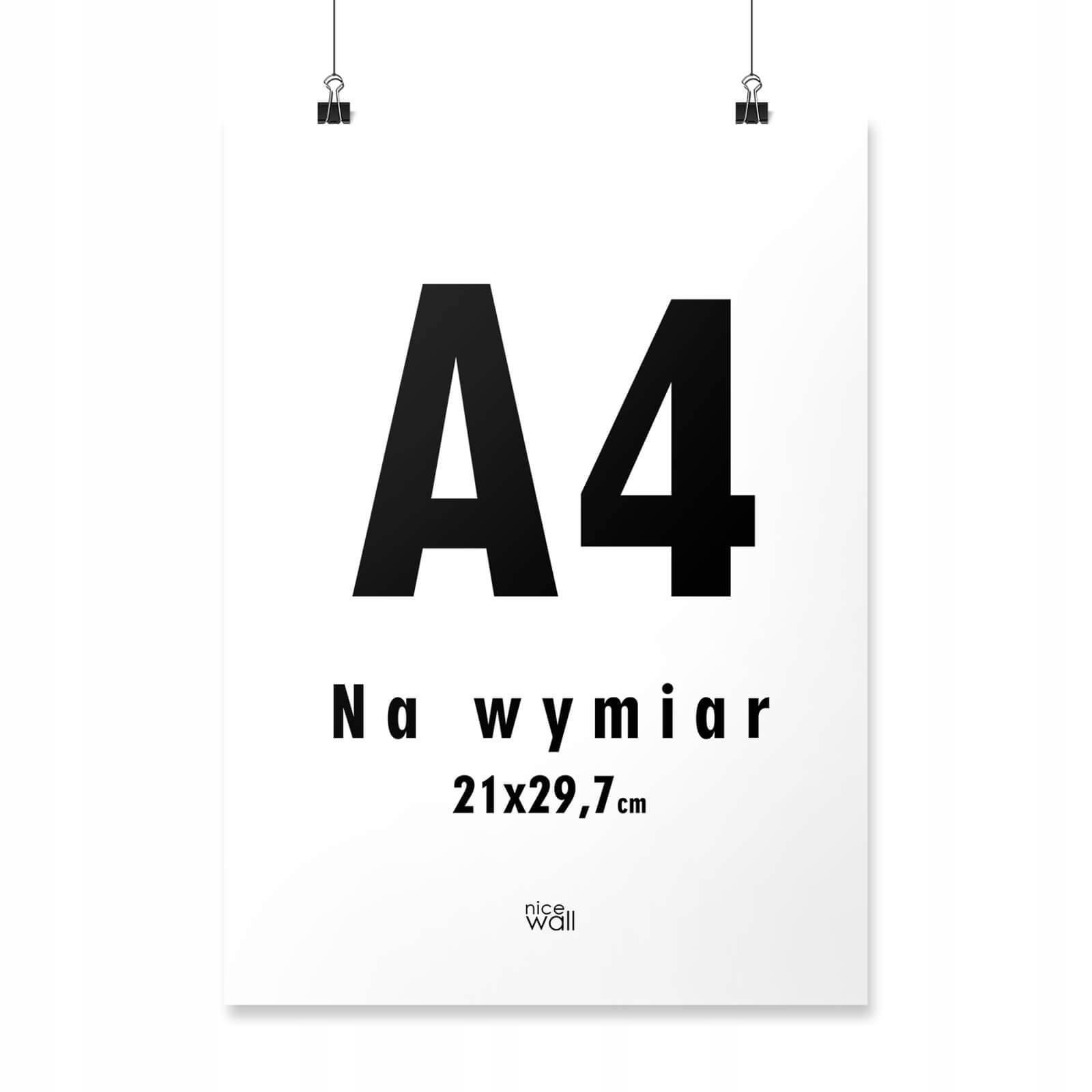 

Plakat A4 21x29,7 cm Wydruk cyfrowy papier 200g/m2