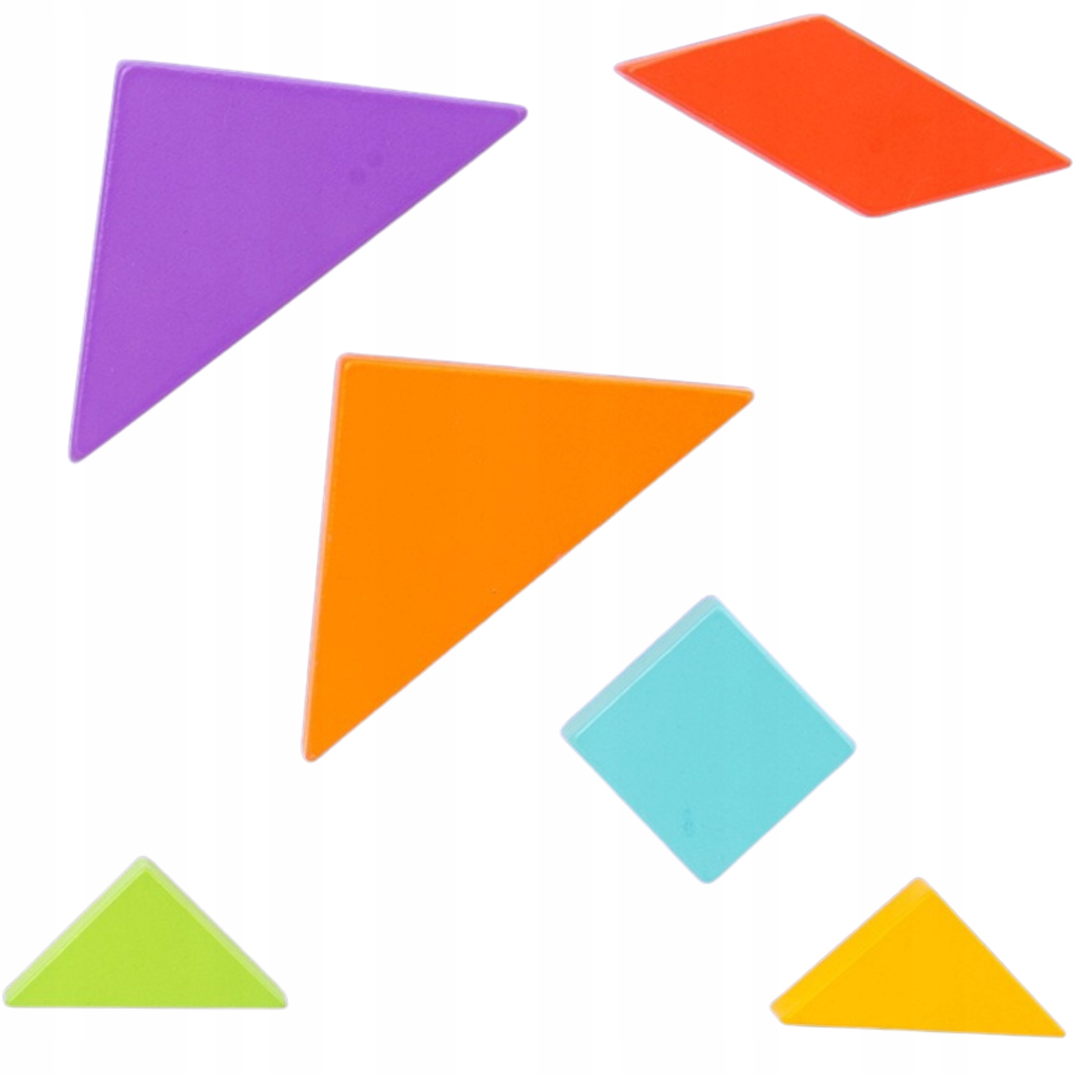 TANGRAM KLOCKI MAGNETYCZNE DREWNIANA UKŁADANKA XL Marka inna