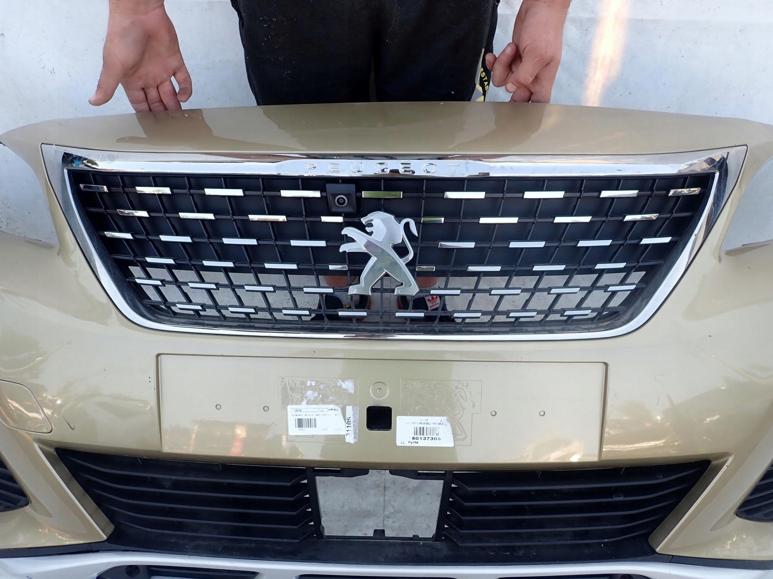 PEUGEOT 3008 II 16- bumper front KAMERA 6PDC