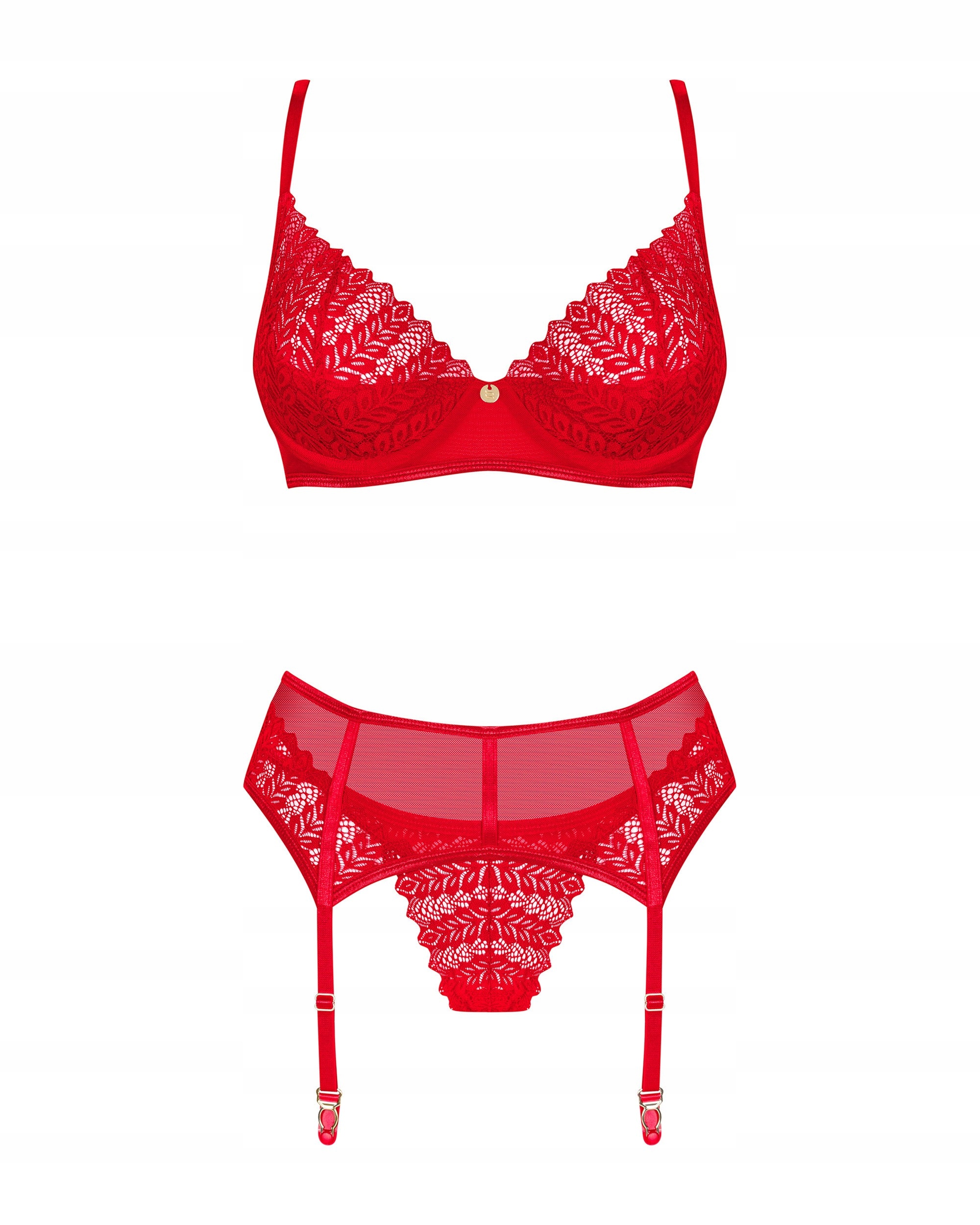 Komplet Ingridia 3-DÍLNÝ XL/XXL červený